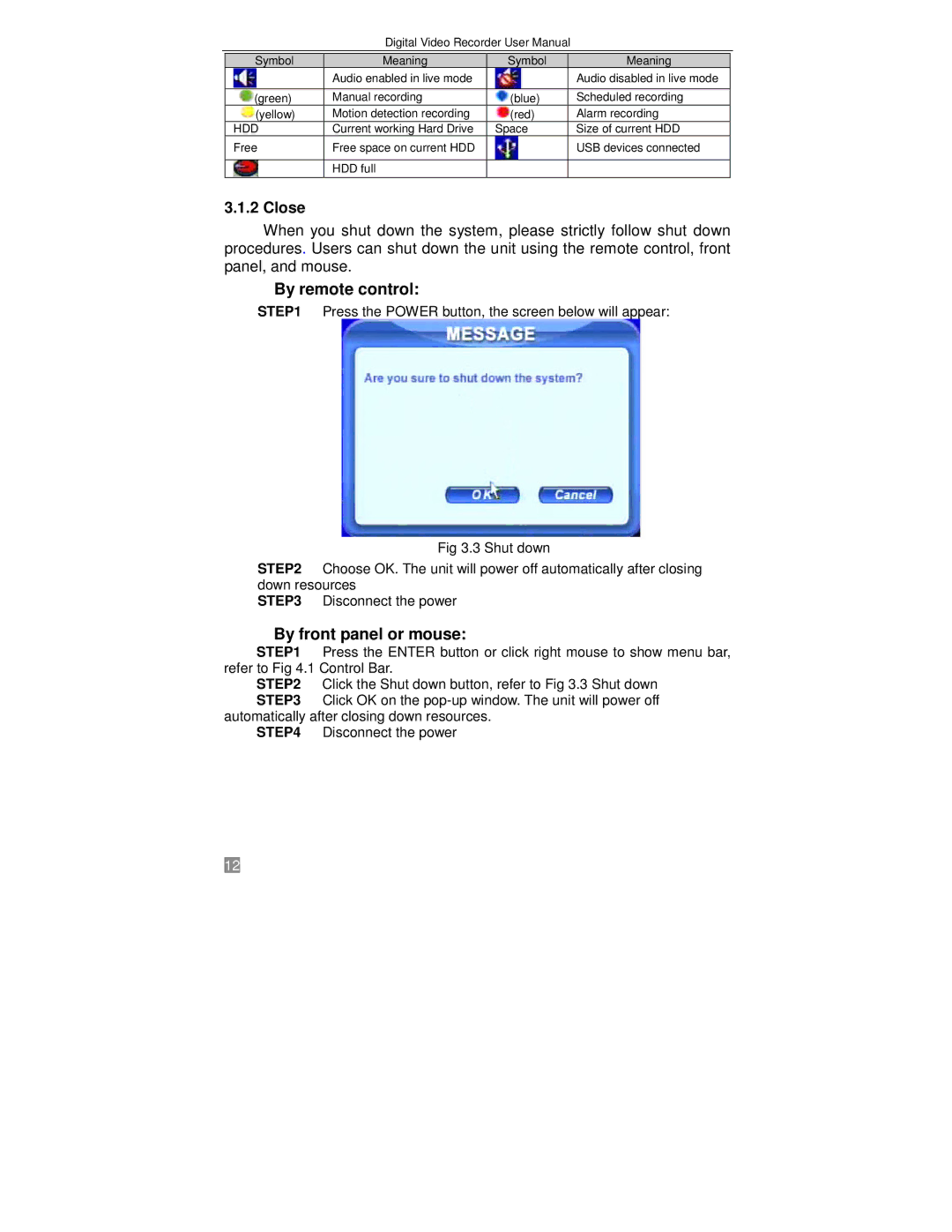 Q-See QSTD2408, QSTD2416, QSTD2404 user manual By remote control, By front panel or mouse 