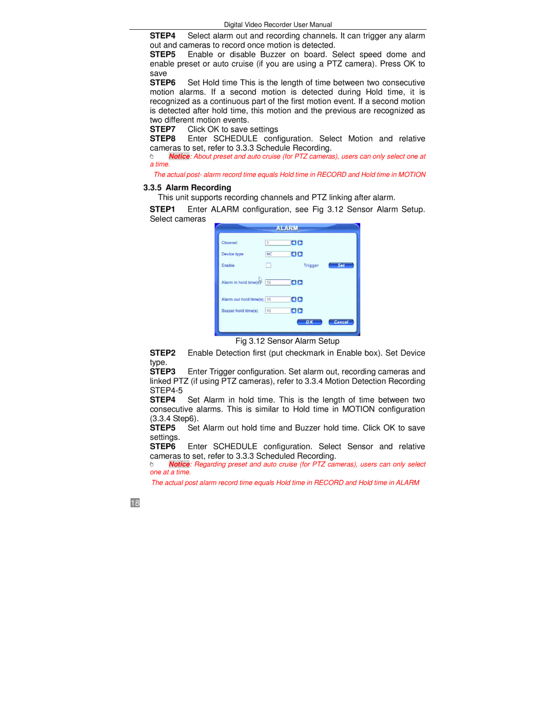 Q-See QSTD2408, QSTD2416, QSTD2404 user manual Alarm Recording 