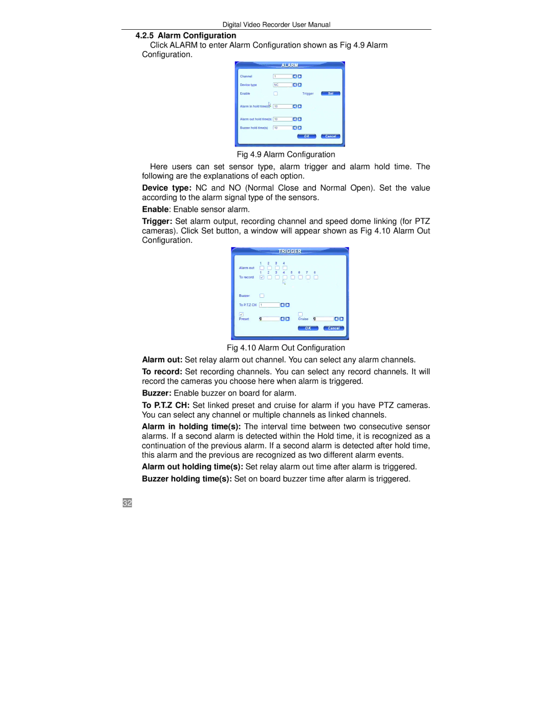 Q-See QSTD2416, QSTD2408, QSTD2404 user manual Alarm Configuration 