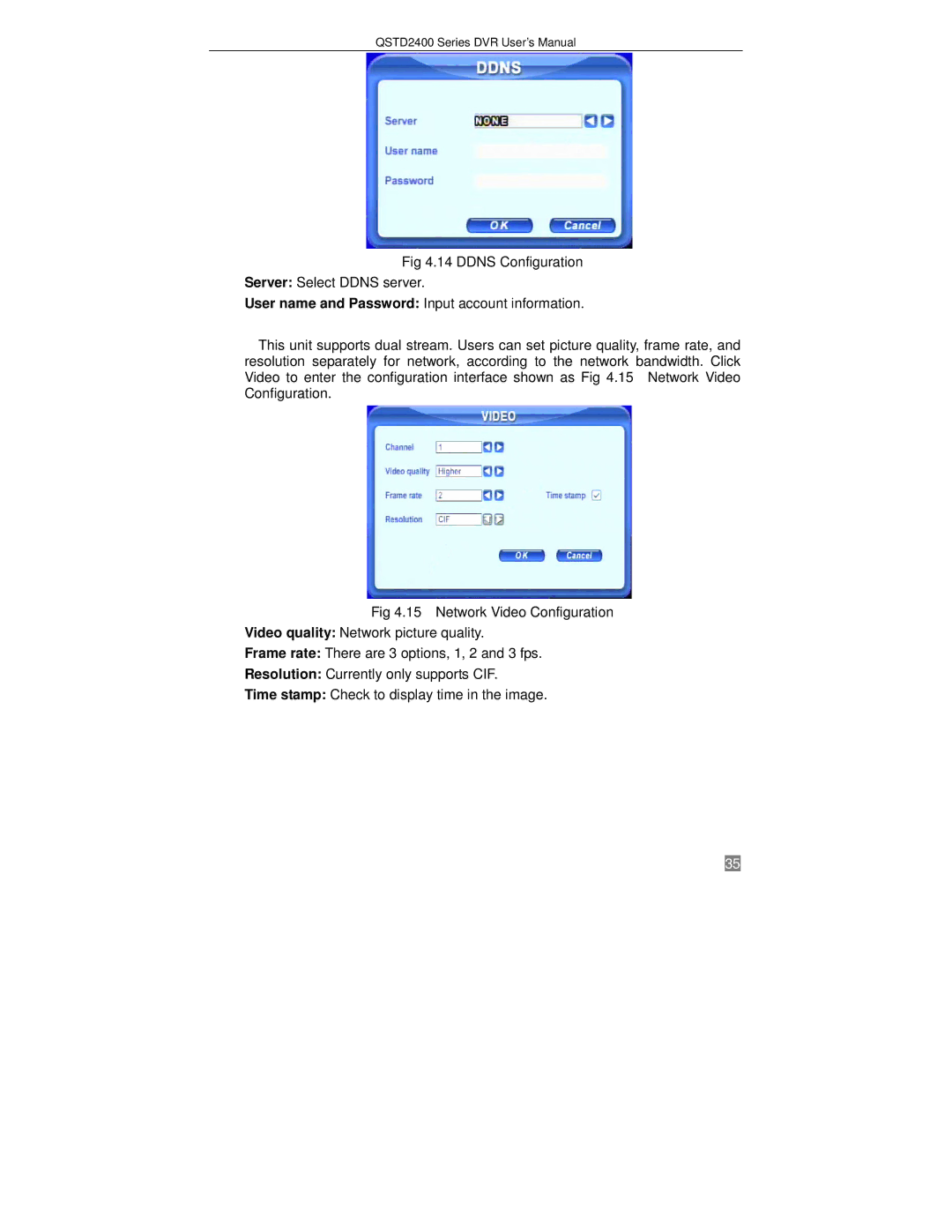 Q-See QSTD2416, QSTD2408, QSTD2404 user manual QSTD2400 Series DVR User’s Manual 