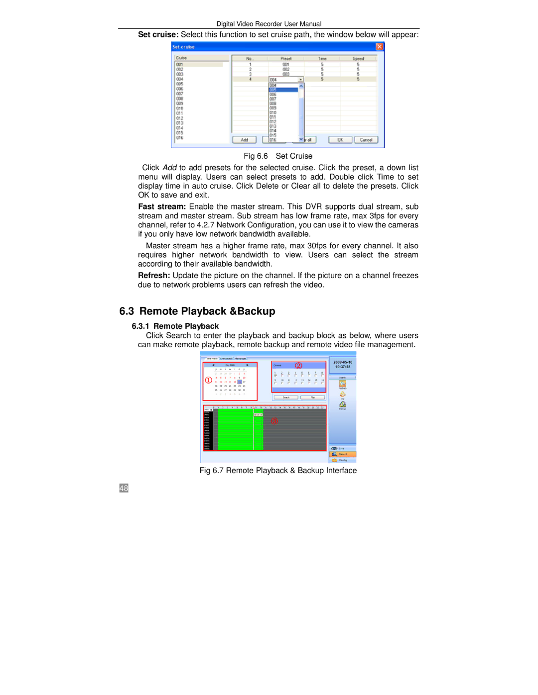 Q-See QSTD2408, QSTD2416, QSTD2404 user manual Remote Playback &Backup 