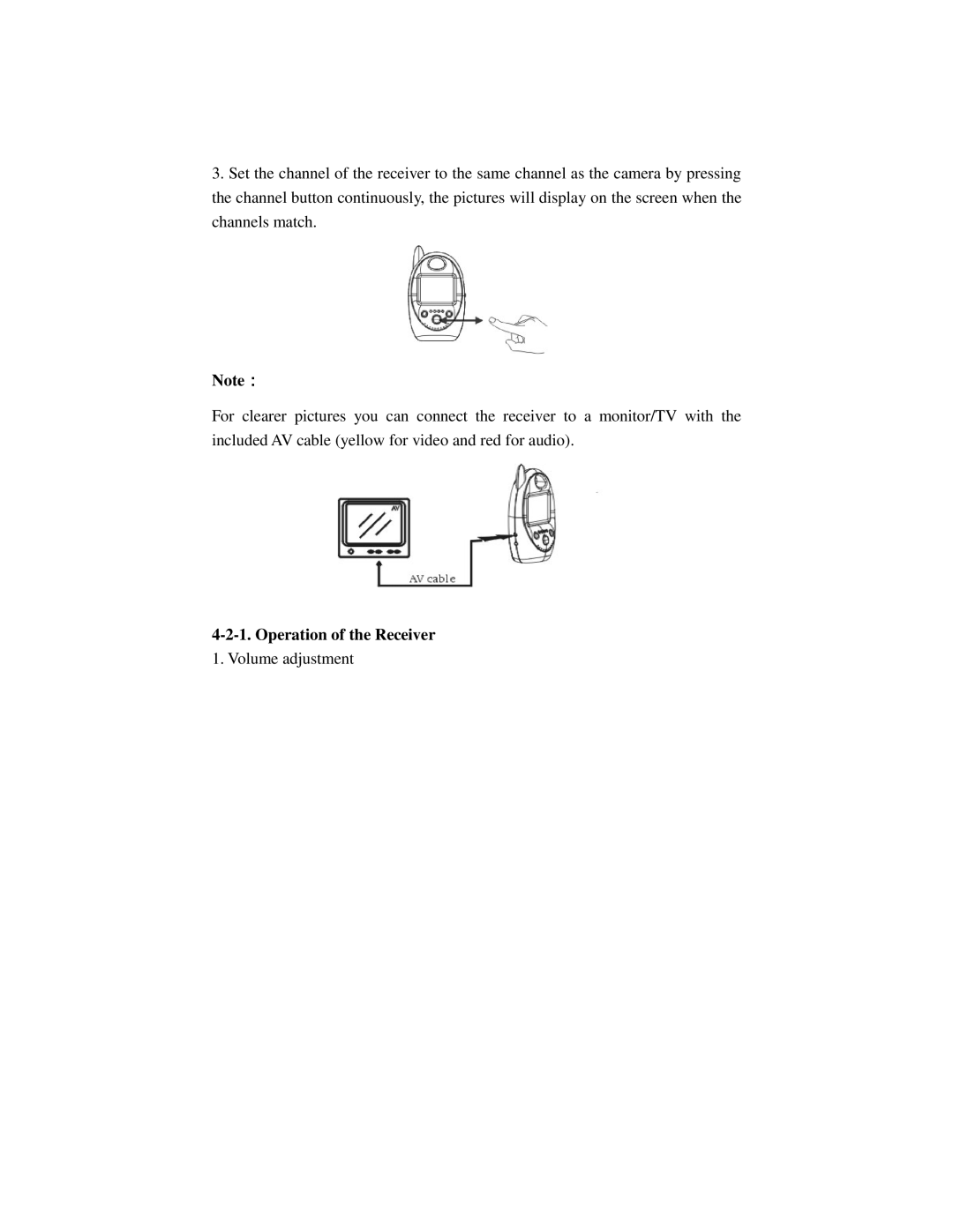 Q-See QSW8209 manual Operation of the Receiver 