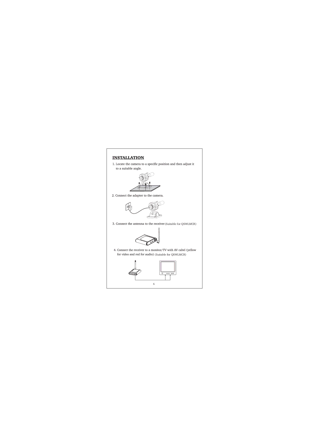 Q-See QSWLMCR manual Suitable for Qswlmcr 