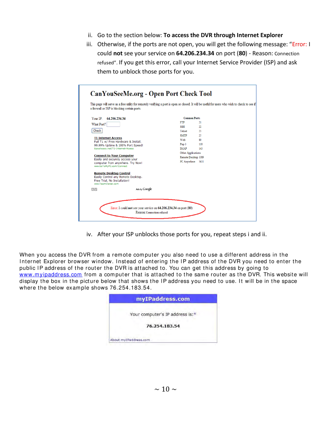 Q-See QT4 setup guide ~ 10 ~ 