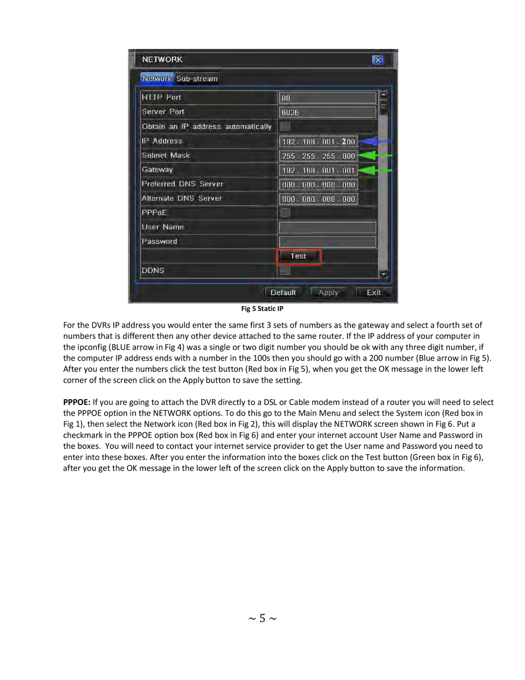 Q-See QT4 setup guide ~ 5 ~ 