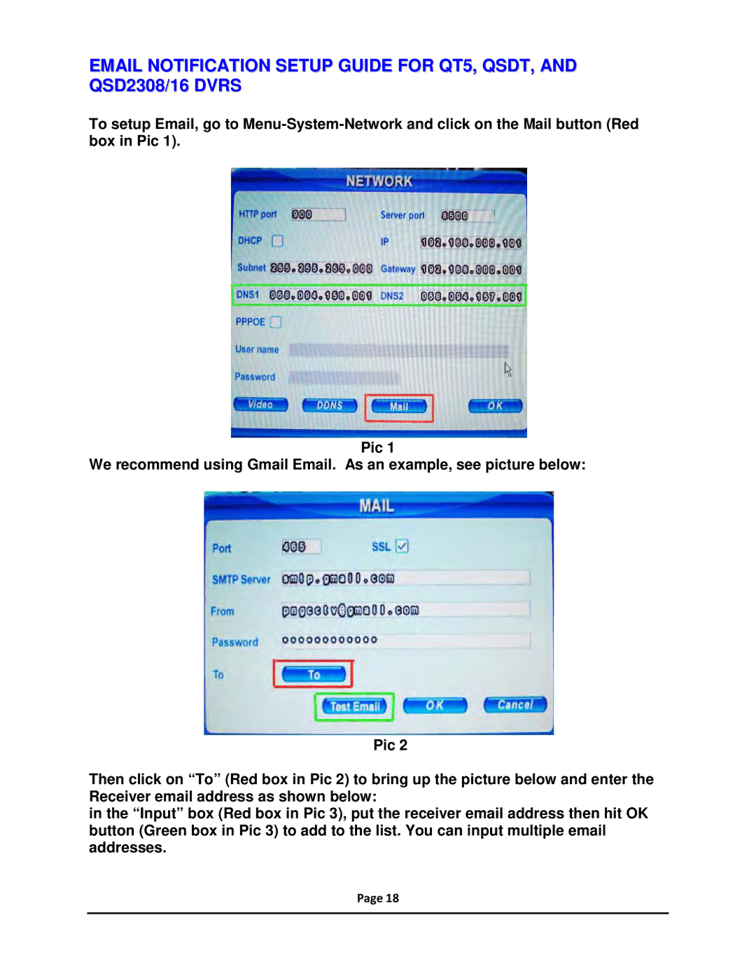 Q-See QSDT, QT5, AND QSD2308/16 DVRS setup guide 