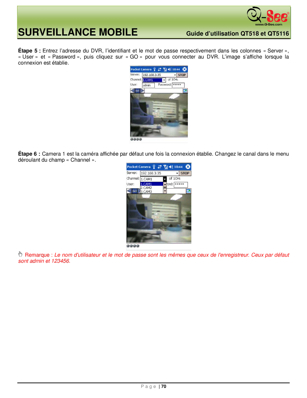 Q-See QT5116, QT518 manual Surveillance Mobile 