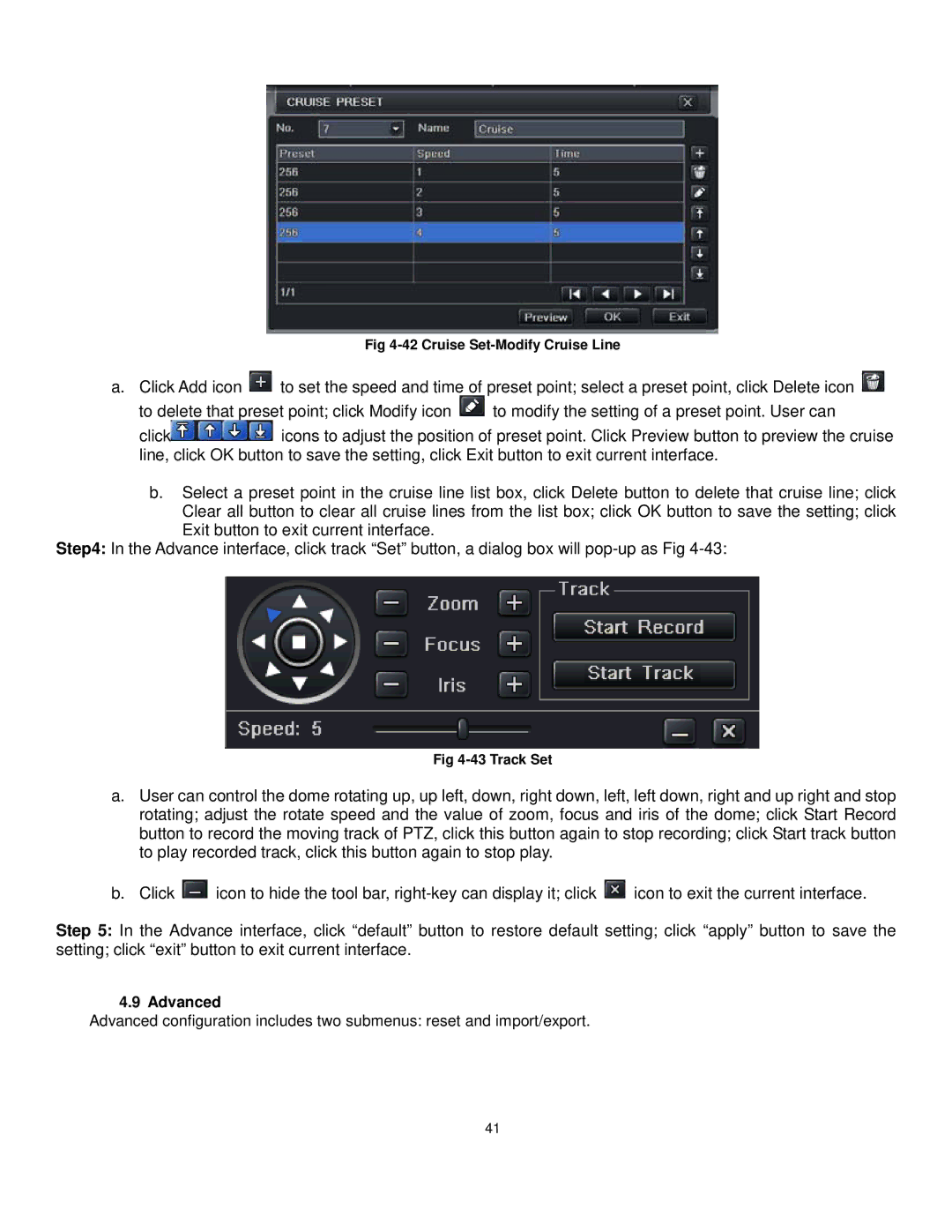 Q-See QT528 user manual Advanced 