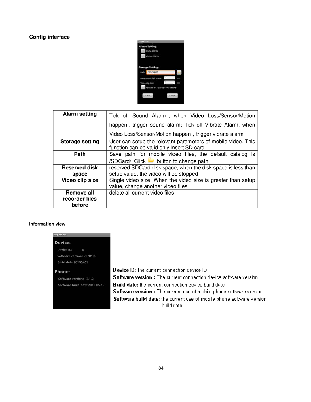 Q-See QT528 user manual Config interface, Path 