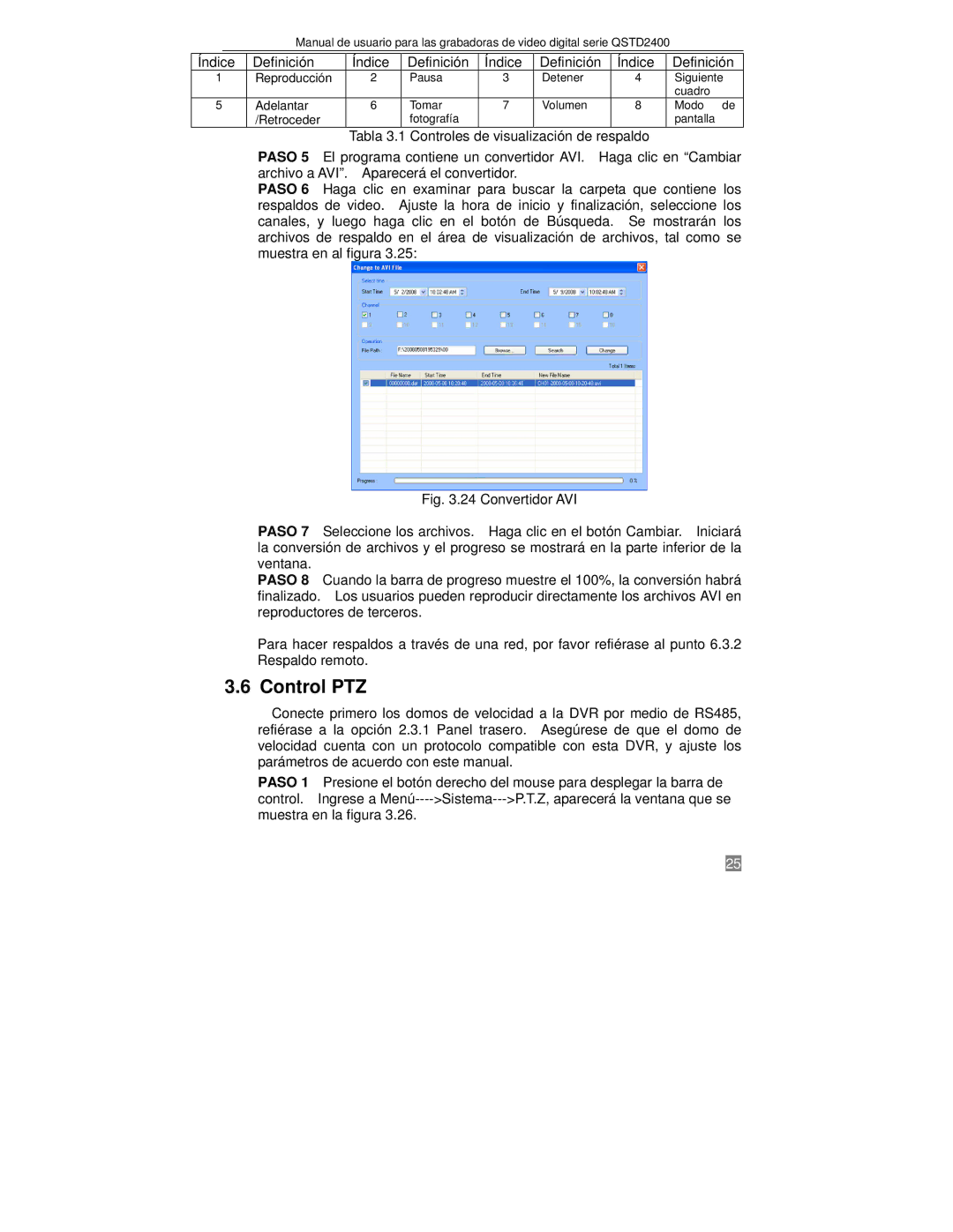 Q-See QTSD2404, QTSD2416, QTSD2408 manual Control PTZ, Índice Definición 