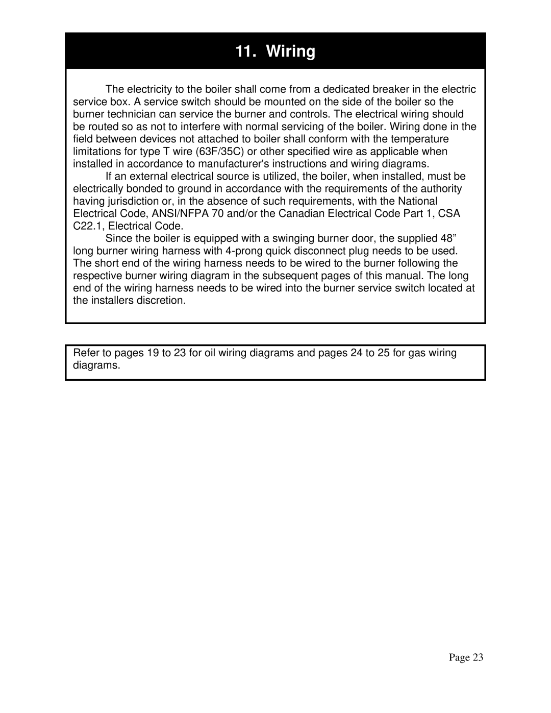 QHT B3-B9 installation instructions Wiring 