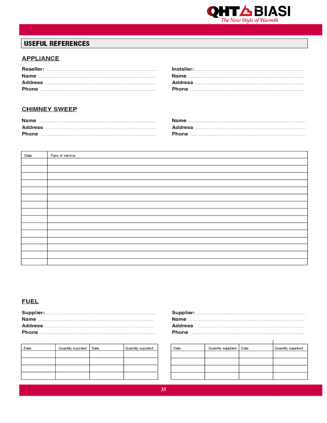 QHT Boiler manual 