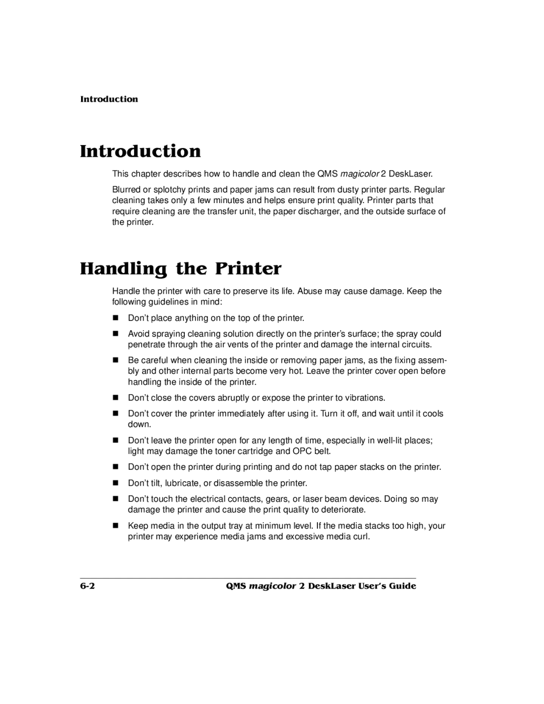 QMS 1800486-001C, QMS magicolor 2 DeskLaser manual 