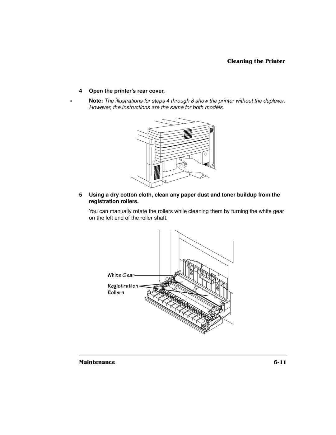 QMS QMS magicolor 2 DeskLaser, 1800486-001C manual Open the printer’s rear cover 