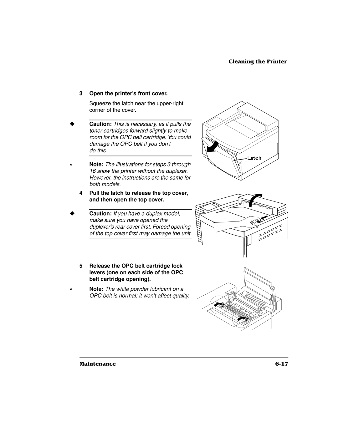 QMS QMS magicolor 2 DeskLaser, 1800486-001C manual Open the printer’s front cover 