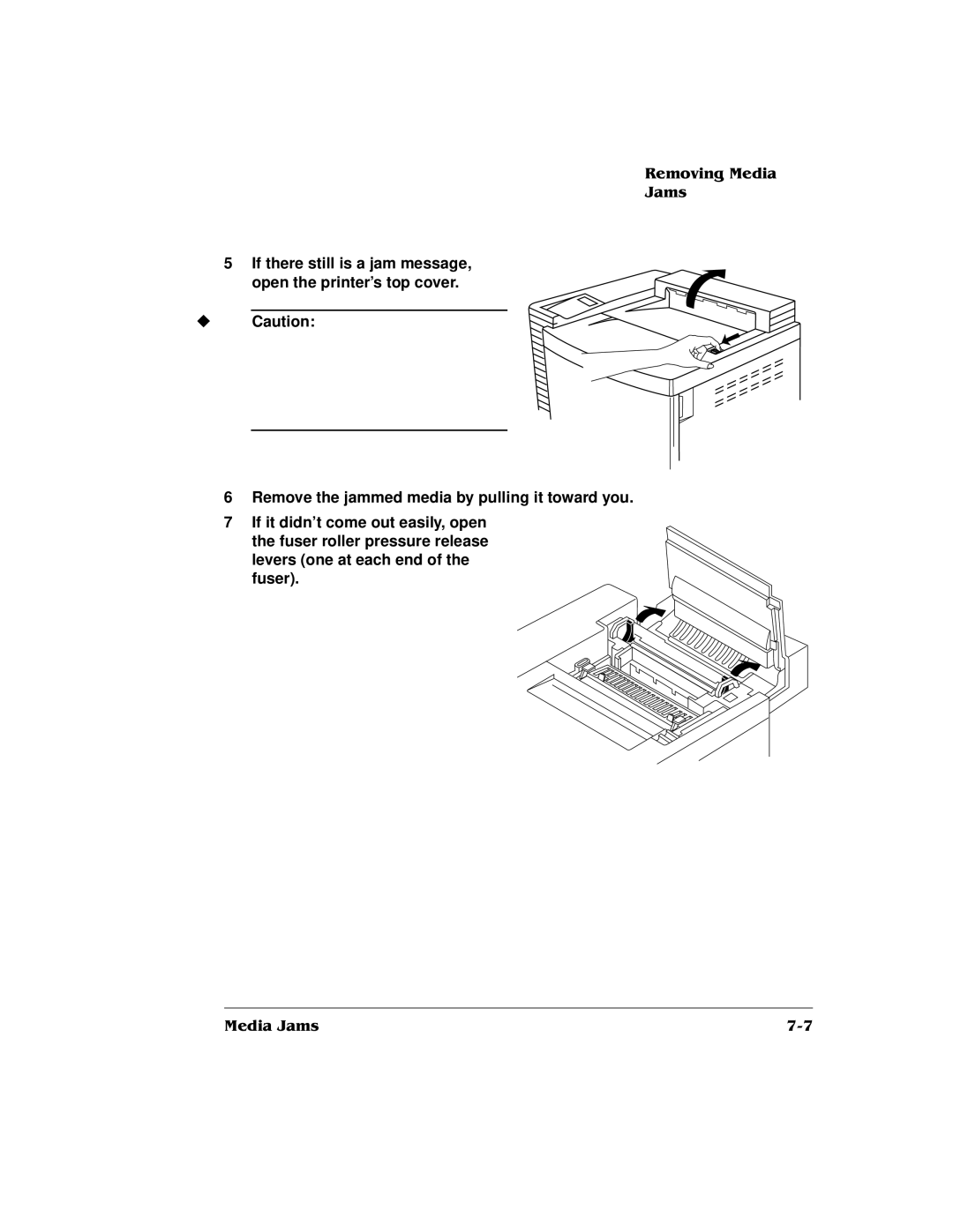 QMS QMS magicolor 2 DeskLaser, 1800486-001C manual Pull the top latch to release the top cover 