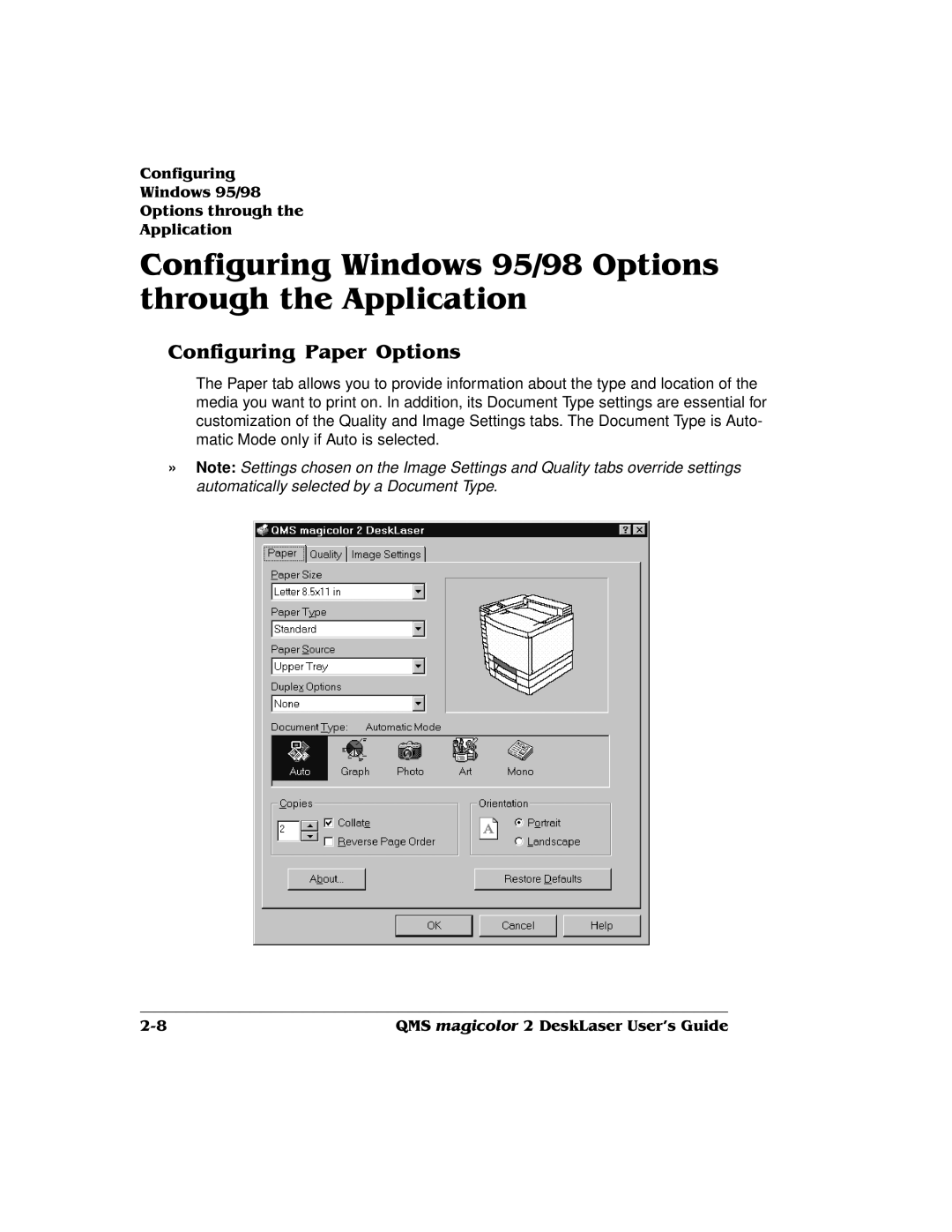 QMS 1800486-001C, QMS magicolor 2 DeskLaser manual 