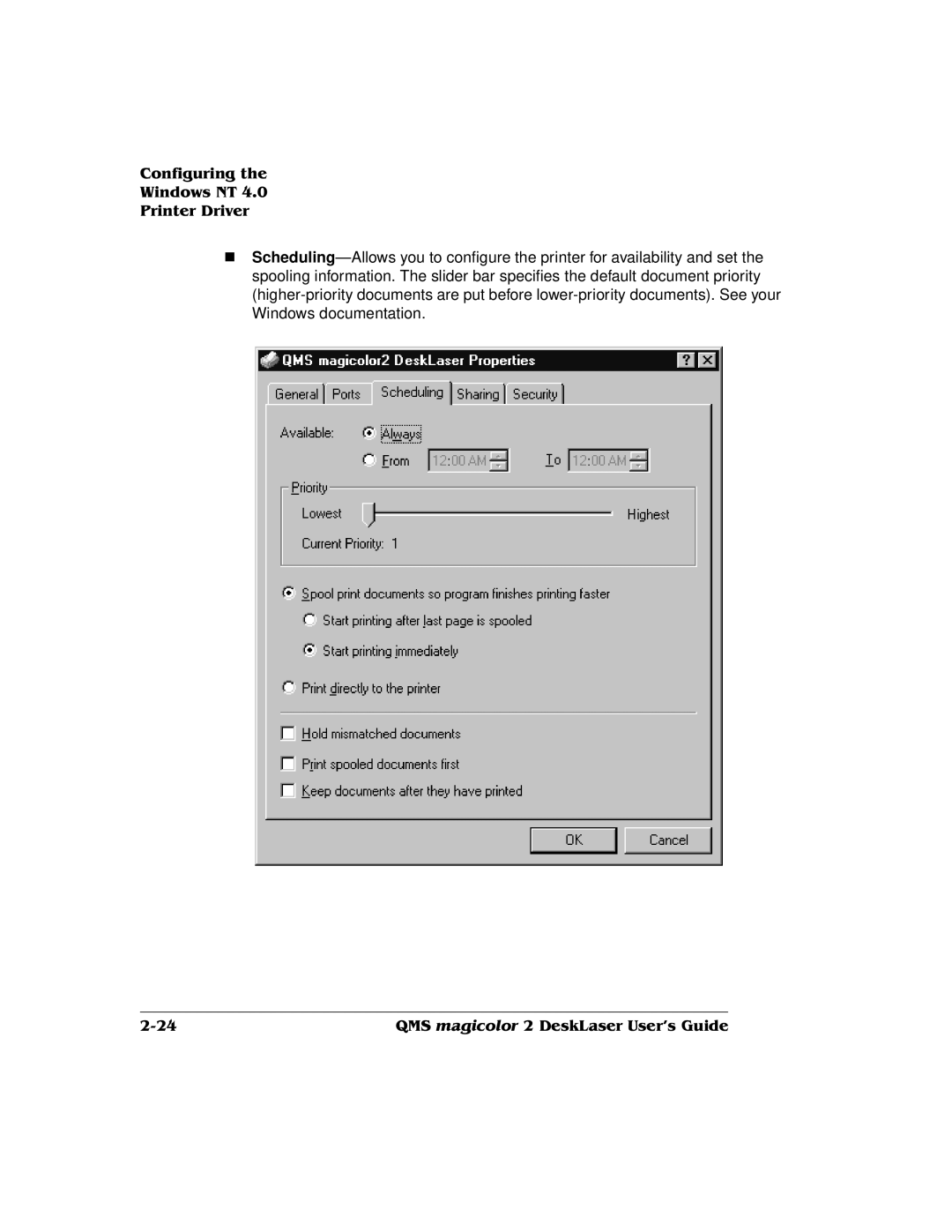 QMS 1800486-001C, QMS magicolor 2 DeskLaser manual 