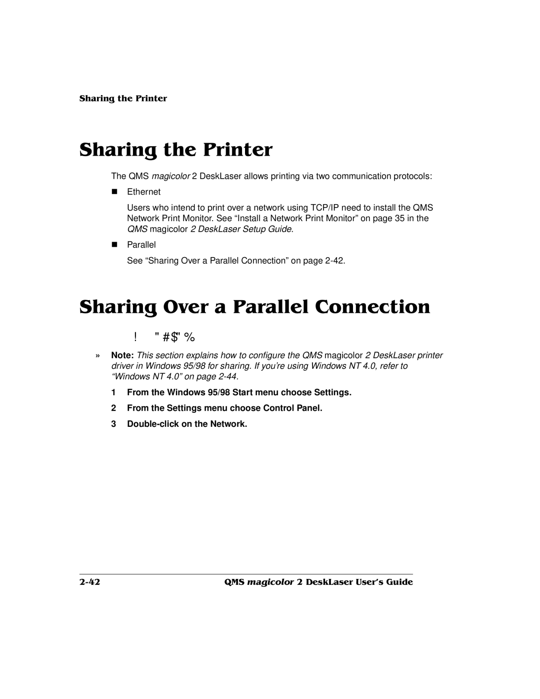 QMS 1800486-001C, QMS magicolor 2 DeskLaser manual #$% 