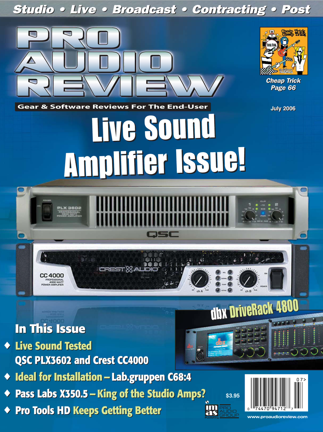 QSC Audio 4800 manual Live Sound 