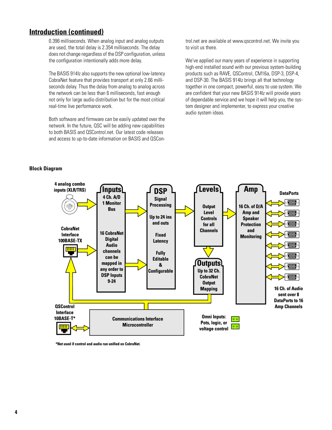 QSC Audio 914LZ manual Block Diagram 