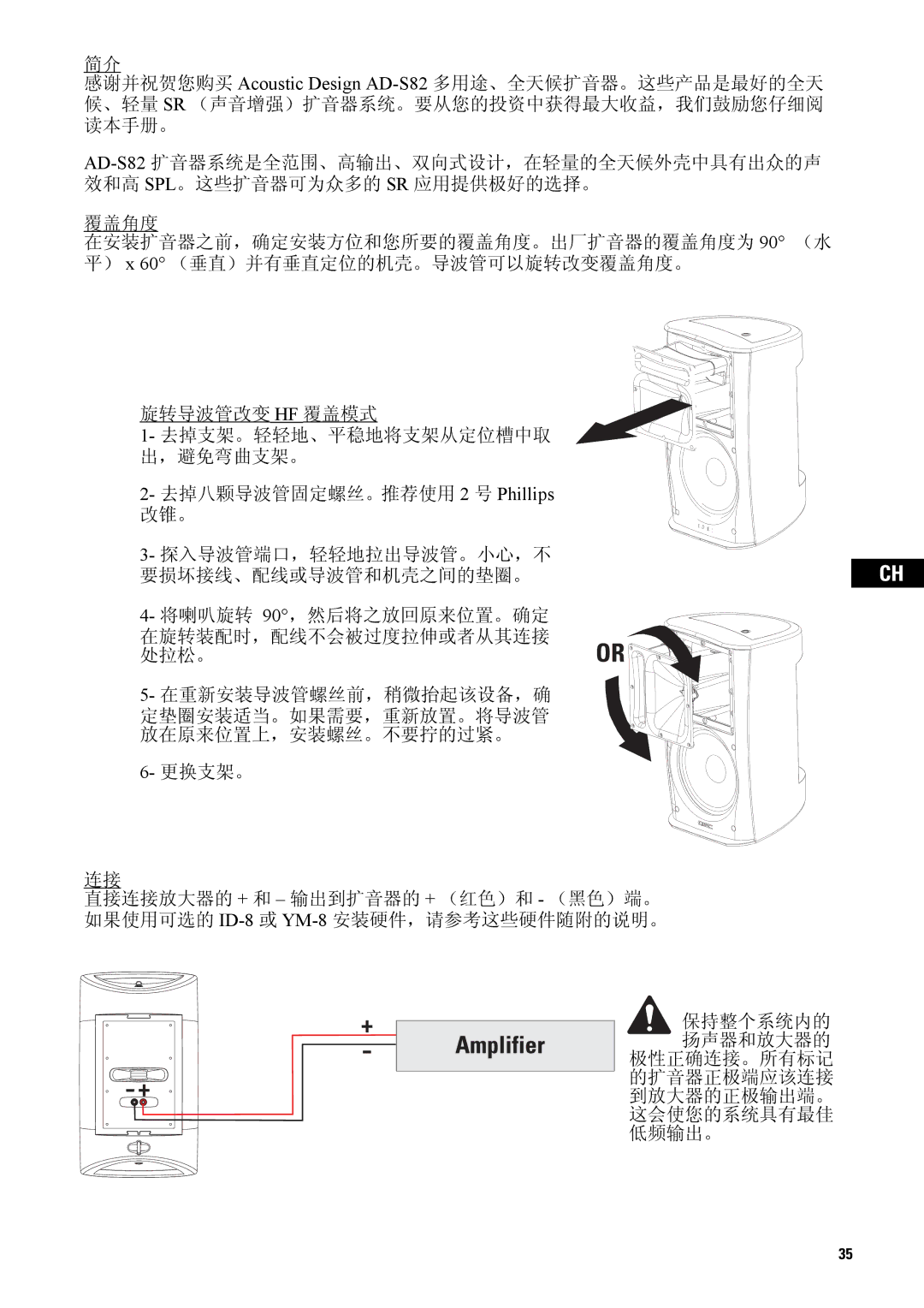 QSC Audio AD-S82H user manual 