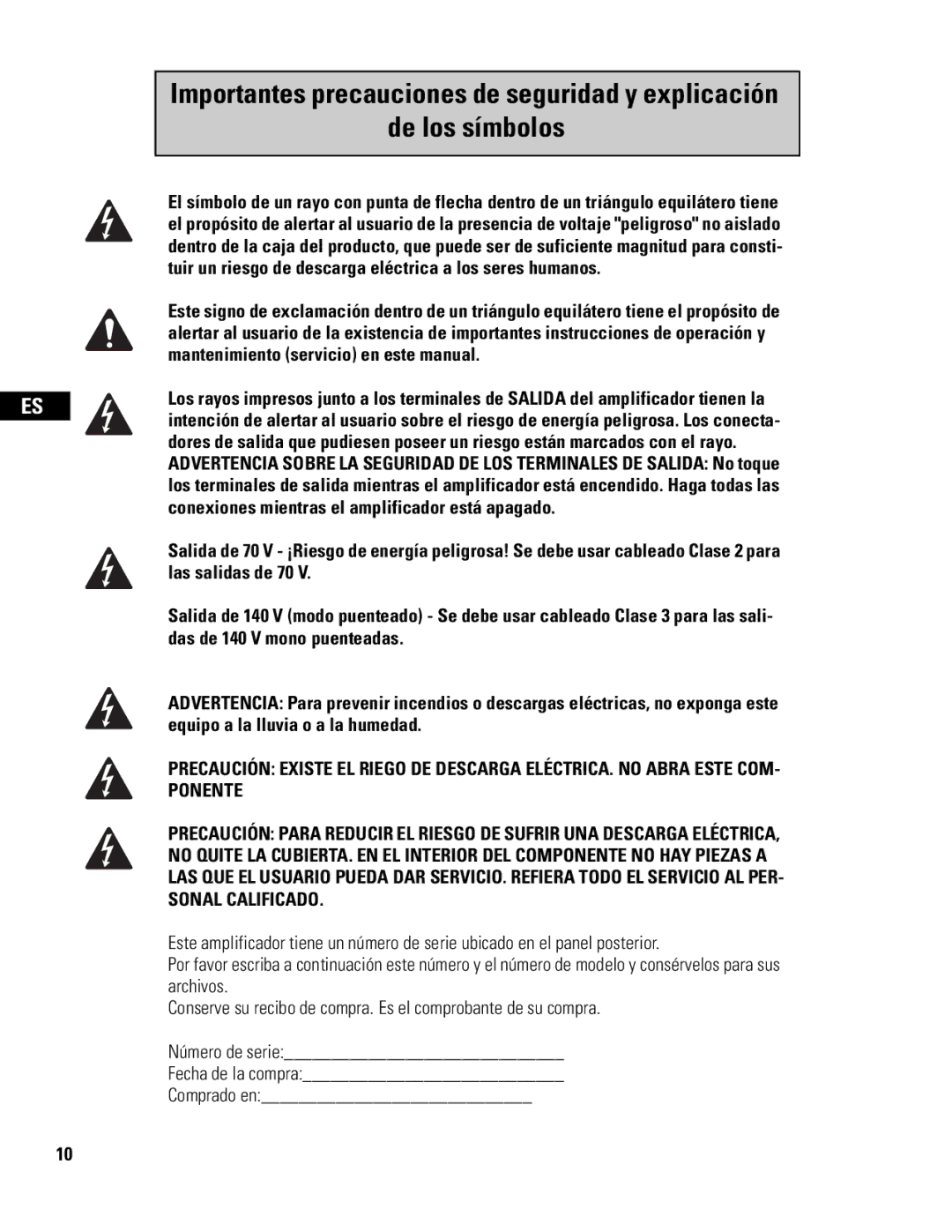 QSC Audio CX108V user manual 