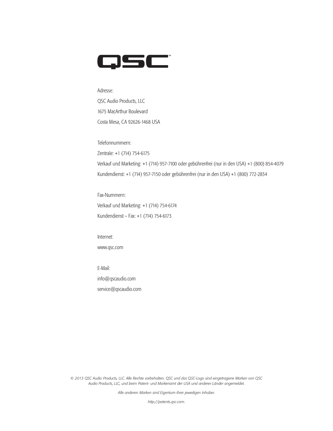 QSC Audio CXD4.2, CXD4.5, CXD4.3 manual 