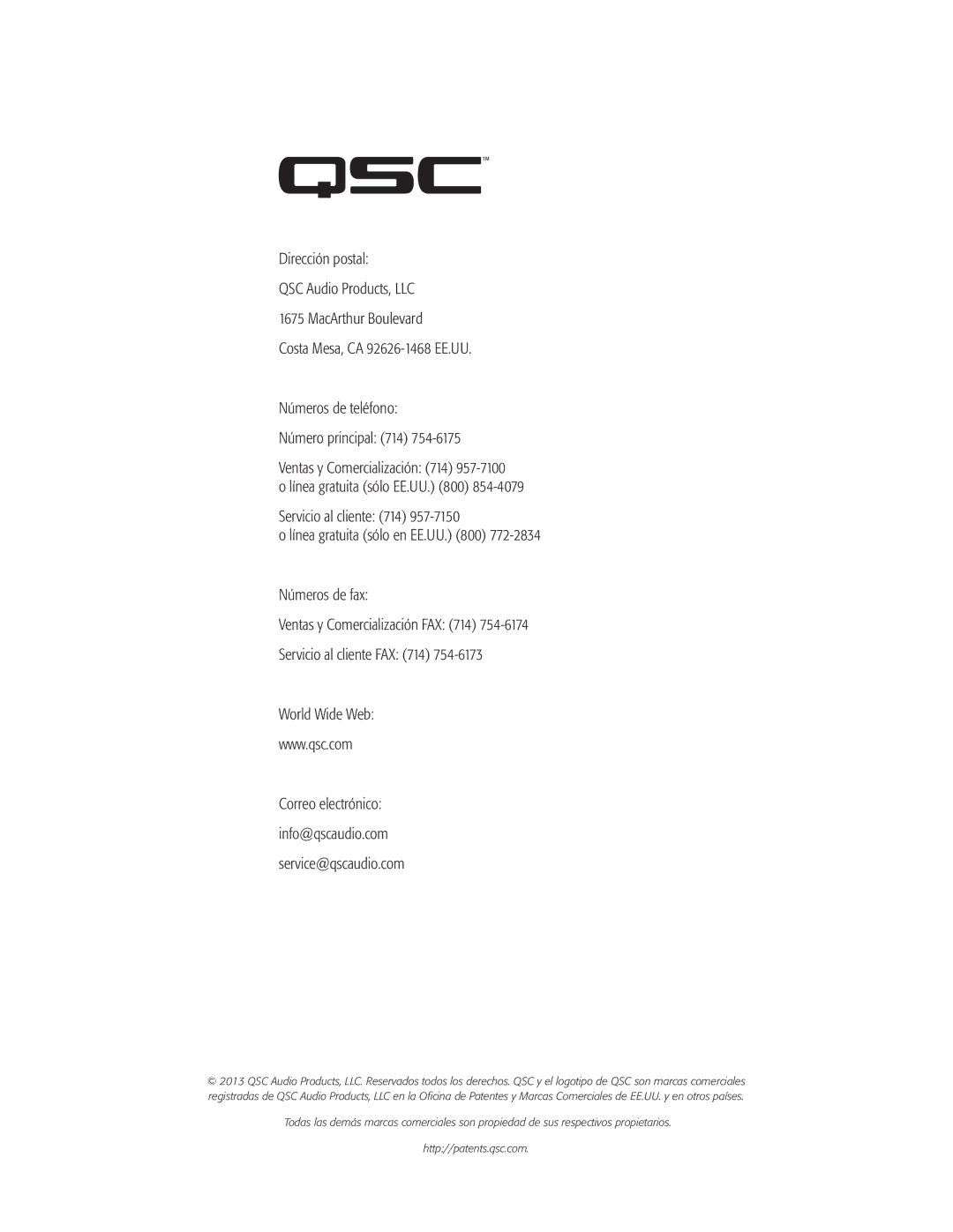 QSC Audio CXD4.2, CXD4.5, CXD4.3 manual 