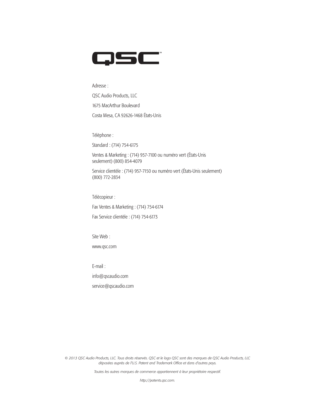 QSC Audio CXD4.2, CXD4.5, CXD4.3 manual 