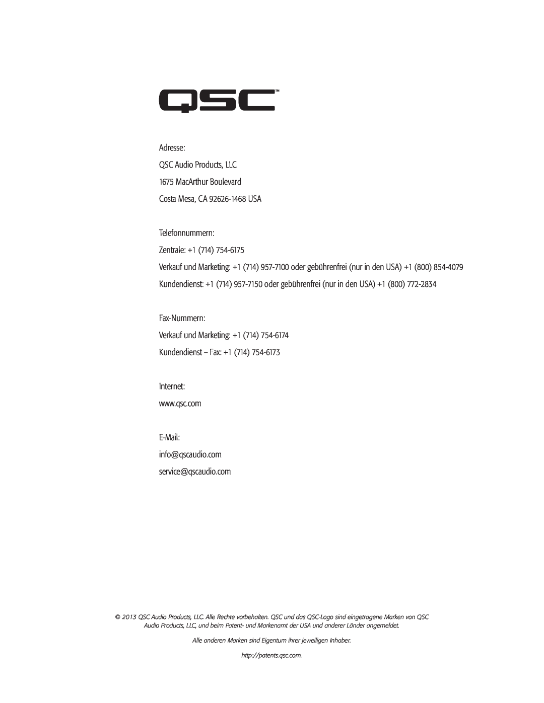 QSC Audio CXD4.2, CXD4.5, CXD4.3 manual 