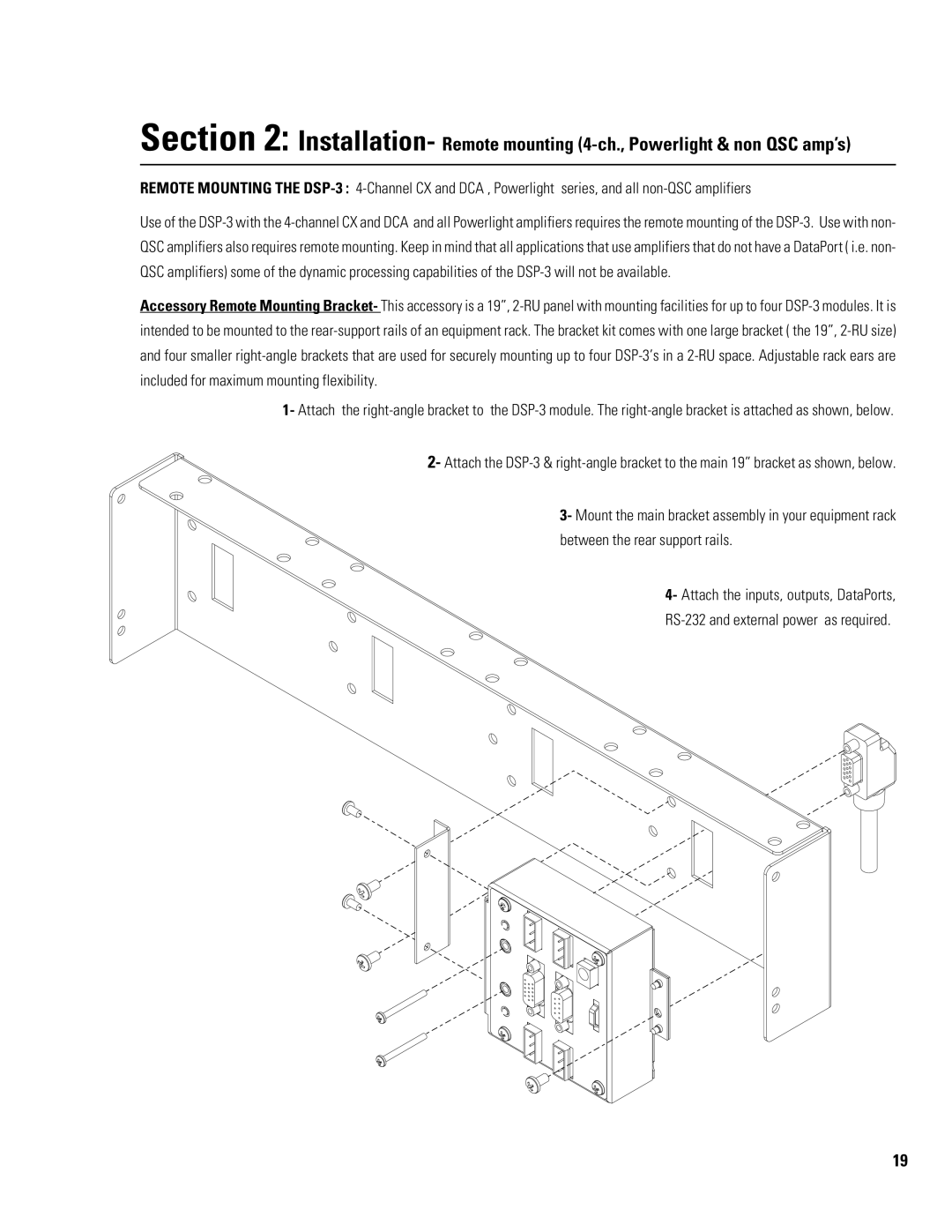 QSC Audio DSP-3 manual 