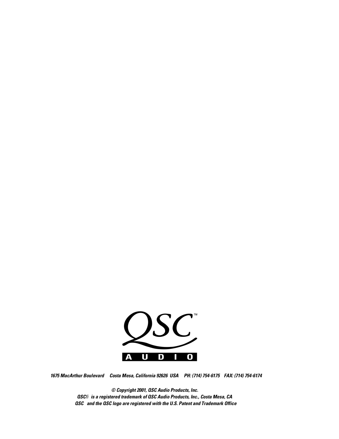 QSC Audio DSP-3 manual 