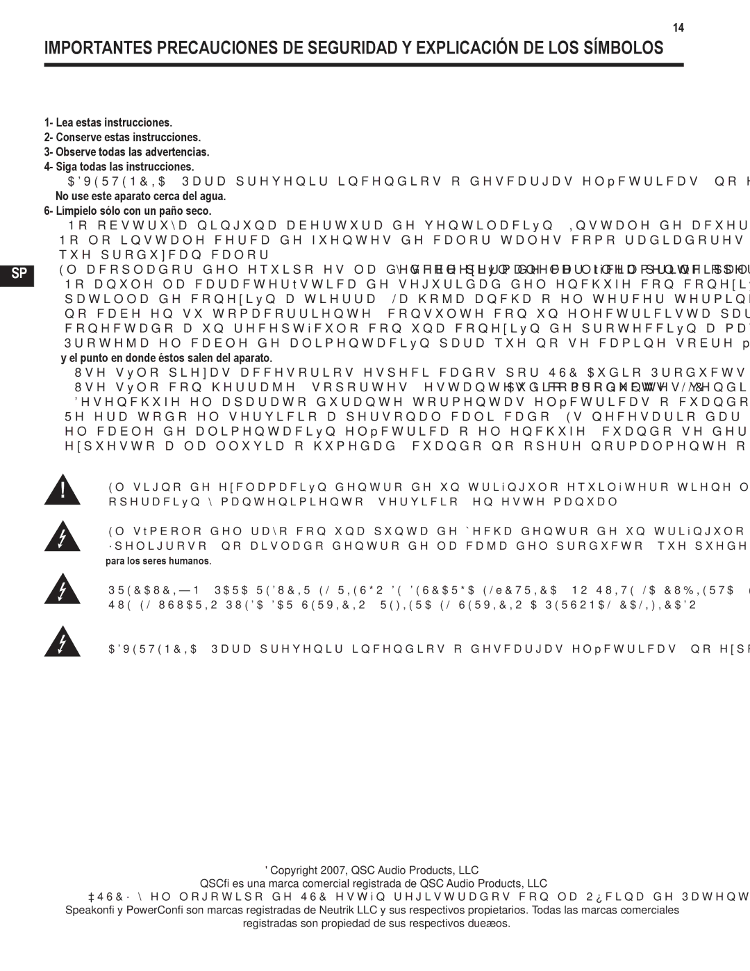 QSC Audio GX5 500, GX3 300 user manual 