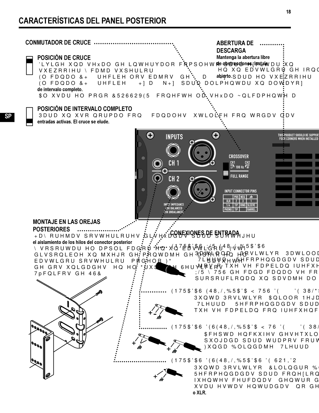 QSC Audio GX5 500, GX3 300 user manual Características DEL Panel Posterior 