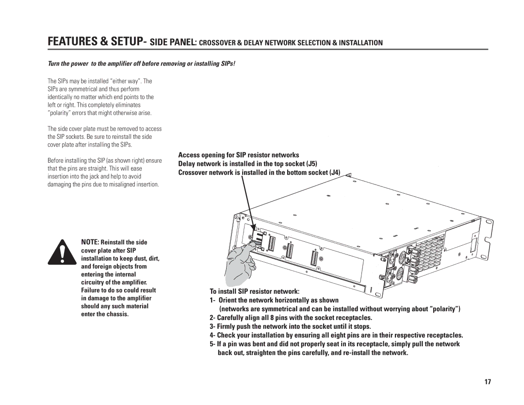 QSC Audio PL218A, PL230A, PL236A, PL224A user manual 