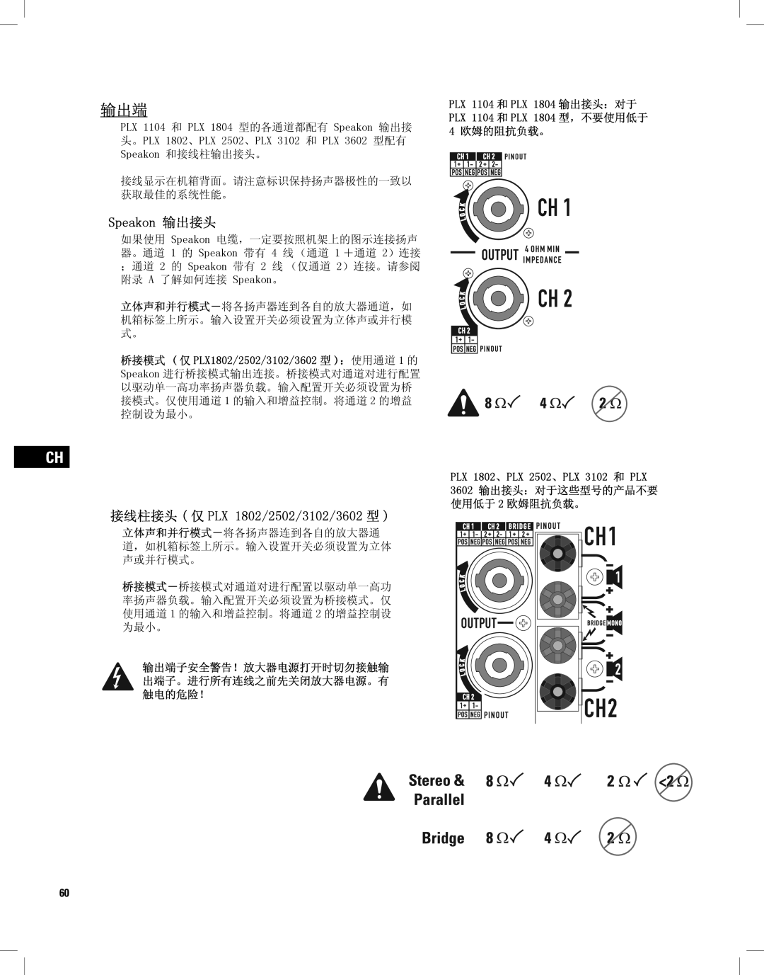 QSC Audio PLX1804, PLX2502, PLX1802, PLX3102, PLX3602 , 6SHDNRQ,  ,  3/ 3/ 3/  