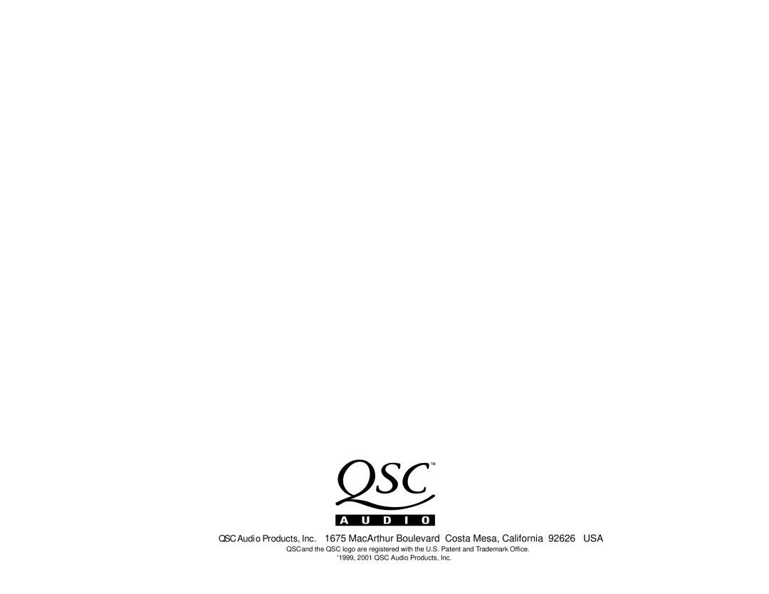 QSC Audio RMX 2450, RMX 1850HD, RMX 850, RMX 1450 user manual 