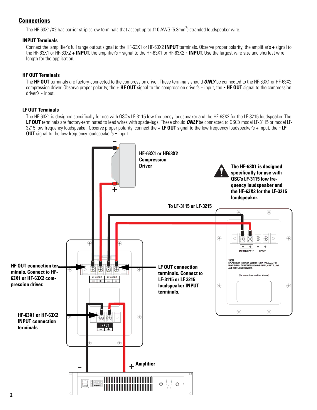 QSC Audio SC-312X specifications Connections 