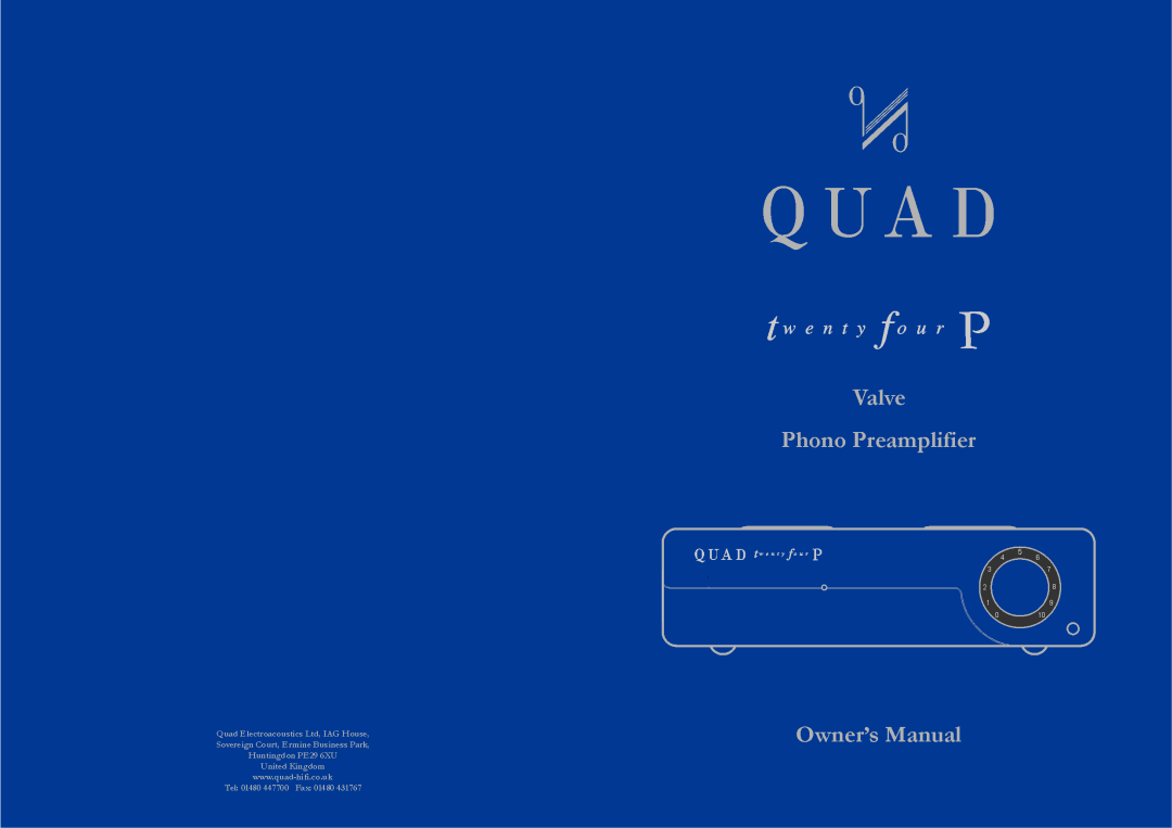 QUAD 24-P manual 
