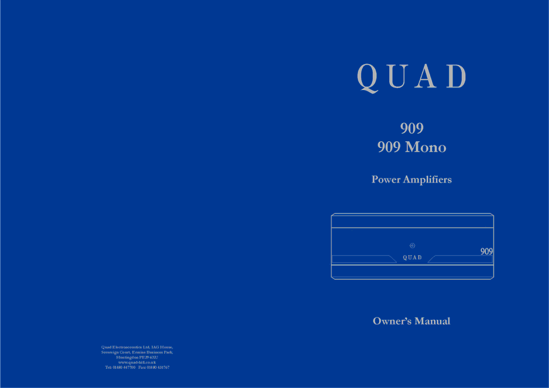 QUAD 909 Mono manual 