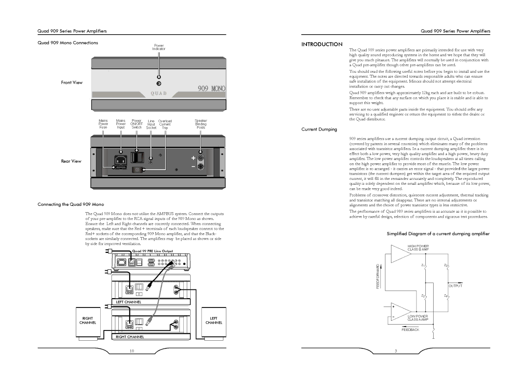 QUAD 909 Mono manual 