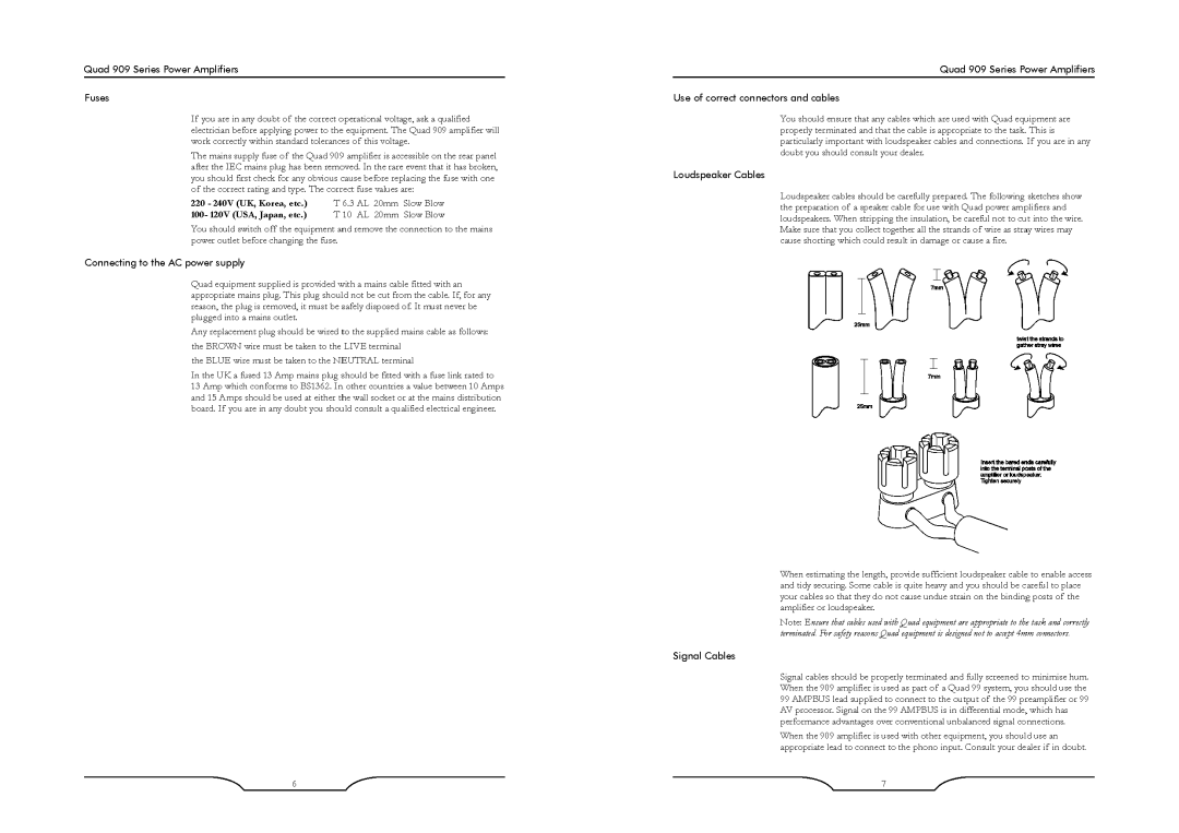 QUAD 909 Mono manual 