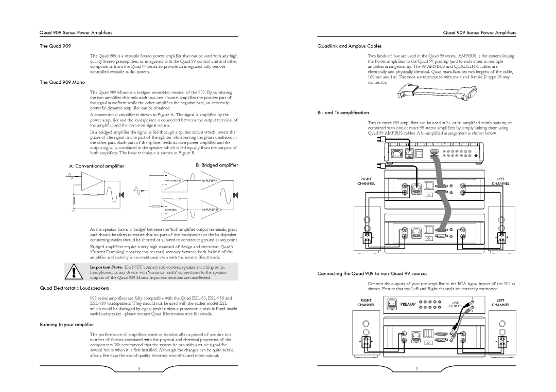 QUAD 909 Mono manual 