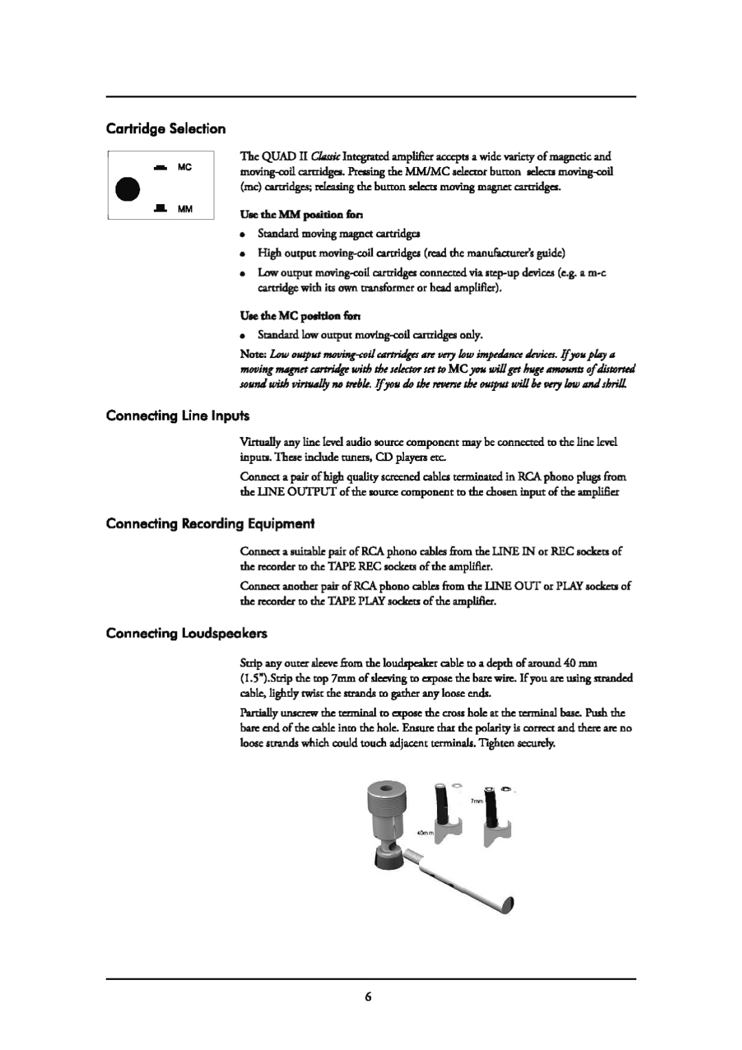 QUAD QUAD 2 manual 