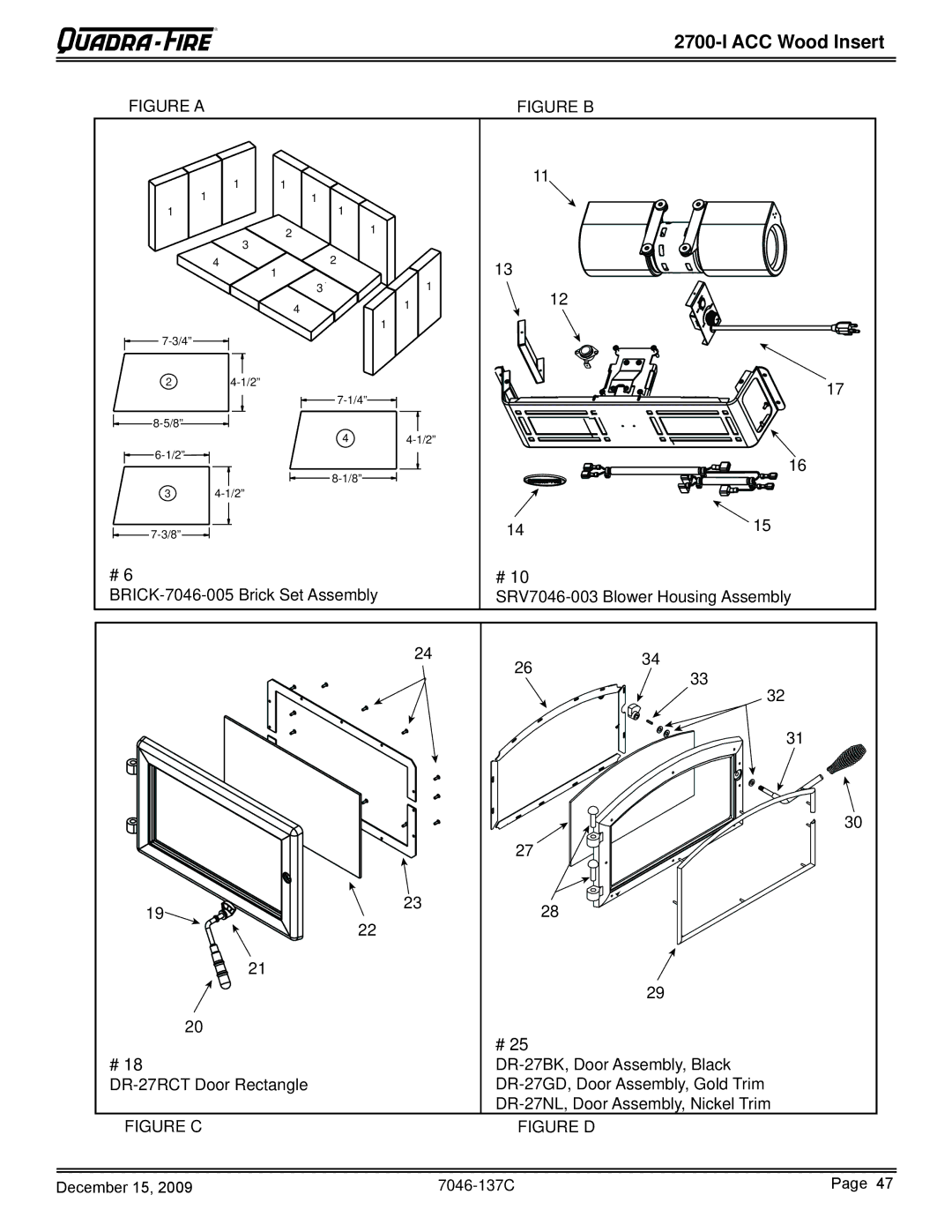 Quadra-Fire 7046-137C warranty Figure a 