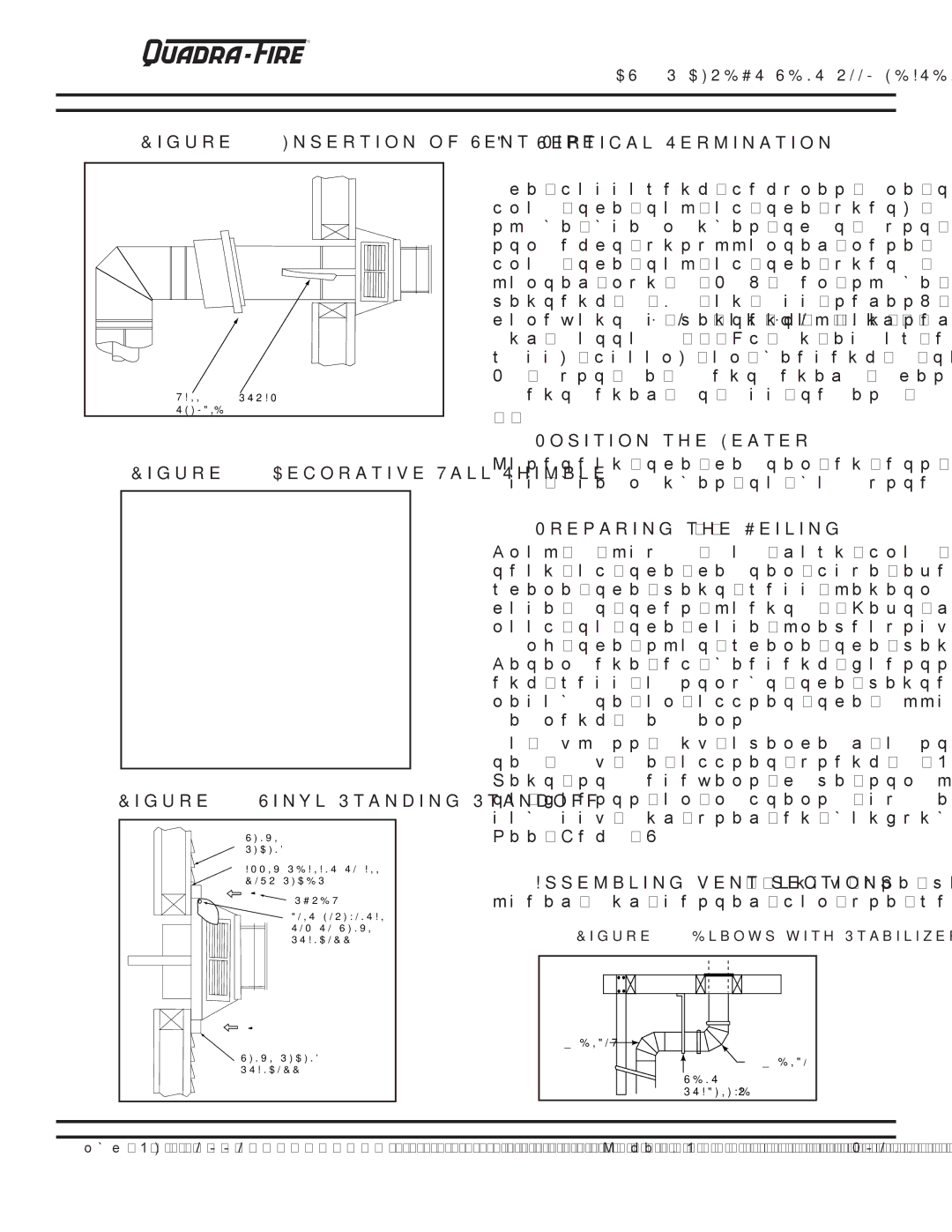 Quadra-Fire DV400S owner manual Insertion of Vent Pipe 