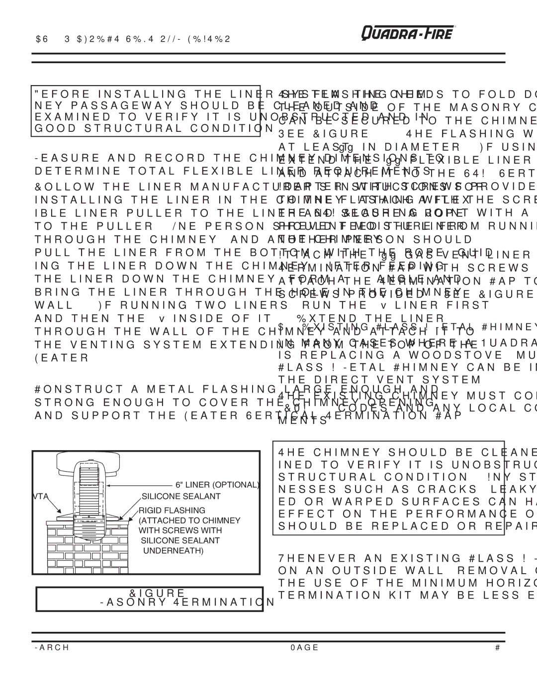 Quadra-Fire DV400S owner manual Existing Class a Metal Chimney Termination 