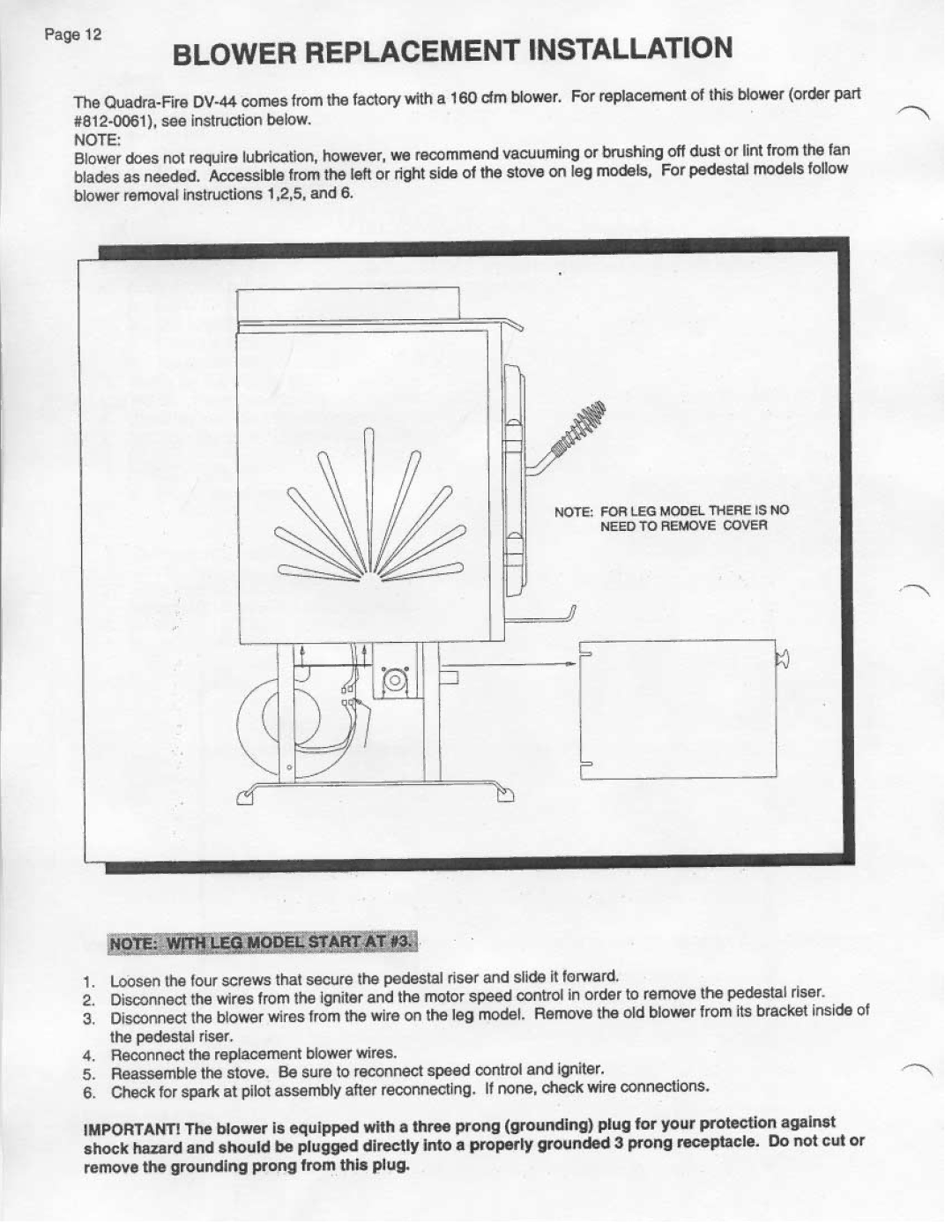 Quadra-Fire DV44 manual 