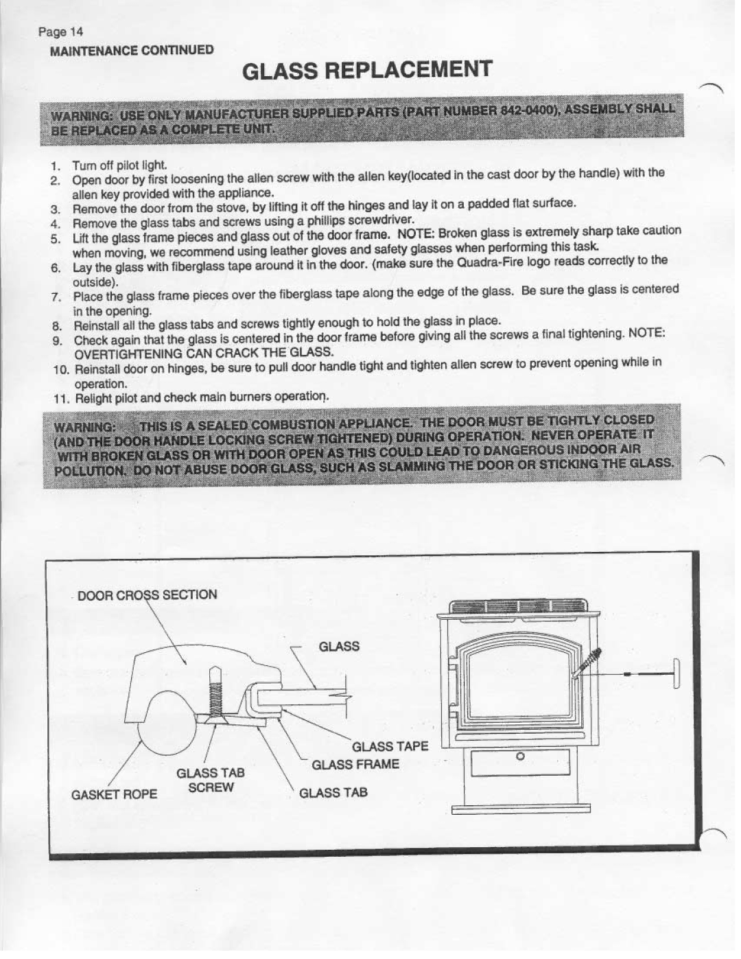 Quadra-Fire DV44 manual 